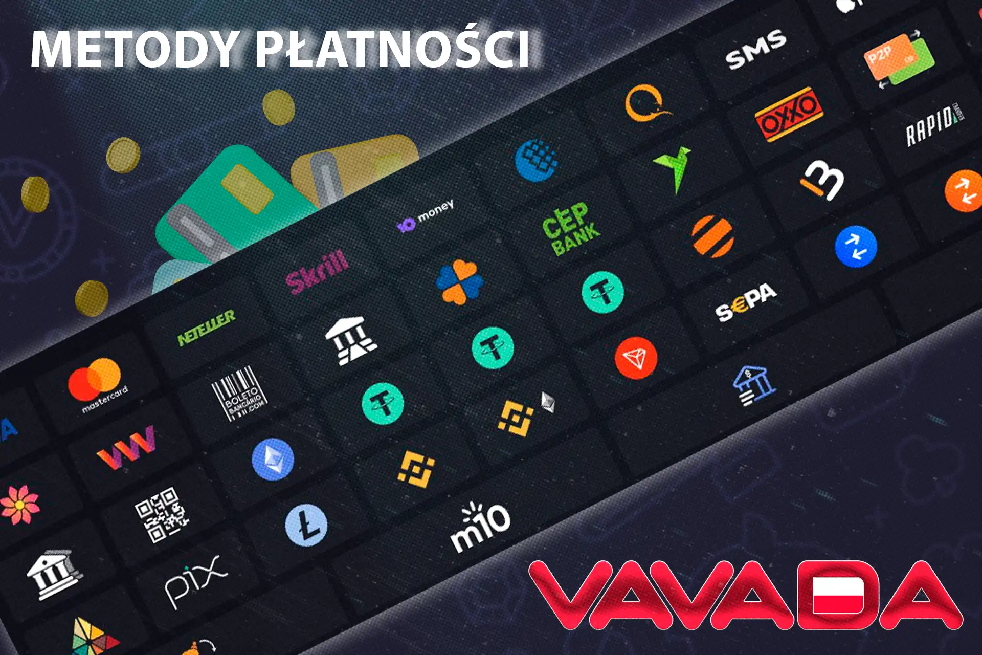 Wiele metod płatności w kasynie Vavada