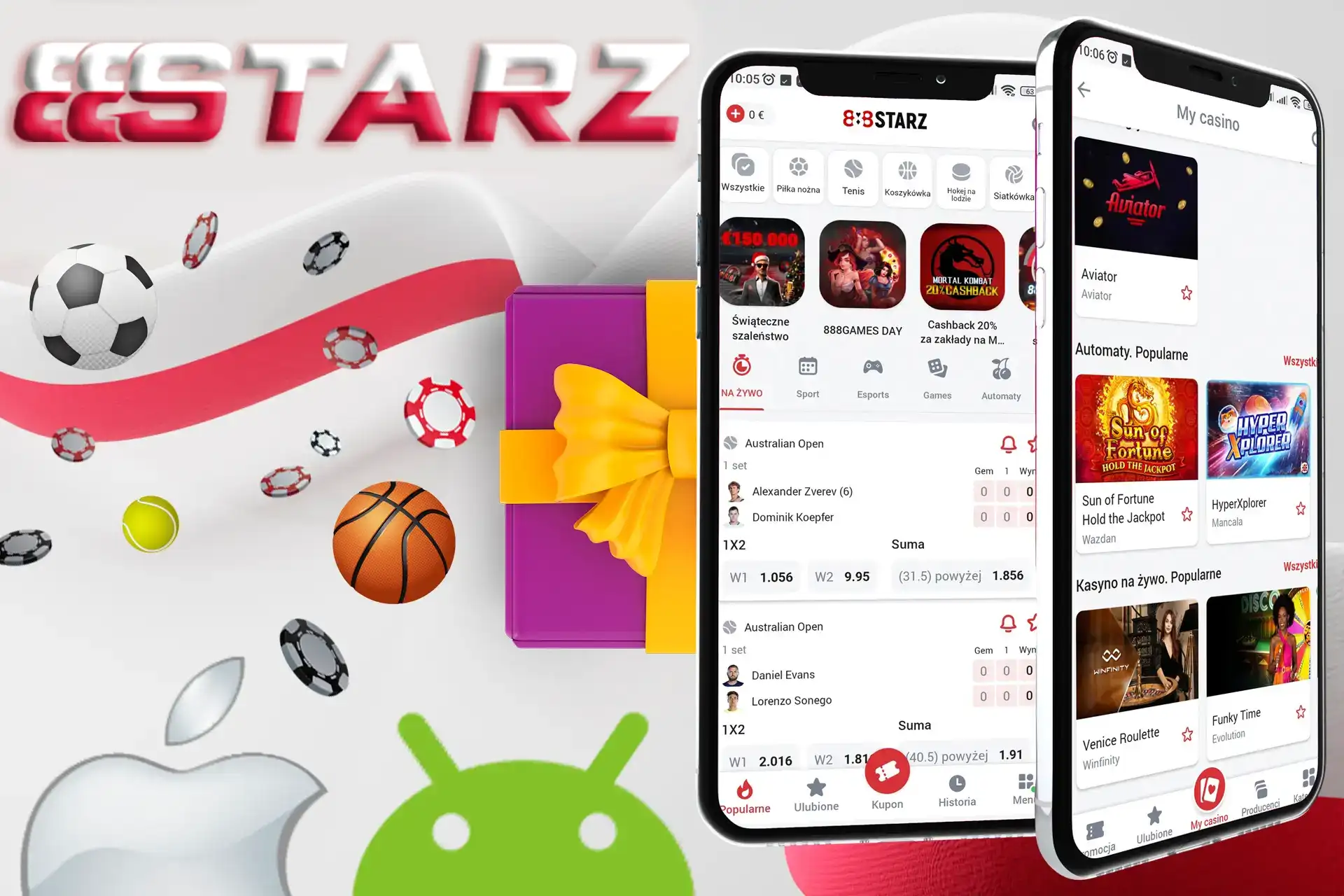 Wygodna aplikacja i mobilna wersja strony bukmachera