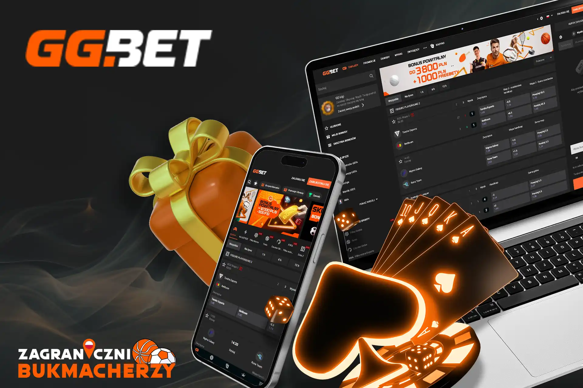 Witamy w kasynie GGBet, bonusy, zakłady sportowe i gry kasynowe